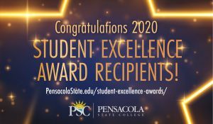 studentexcellencecongrats-300×175 decorative image of studentexcellencecongrats-300×175-1 , More than 200 Pensacola State College students earn ‘Excellence’ awards 2020-06-09 09:32:24